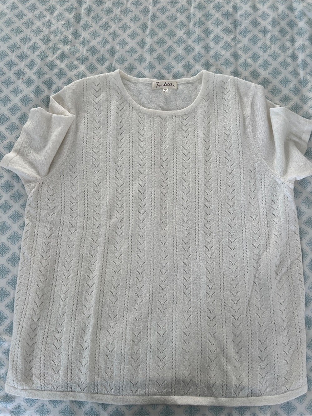Tradition White Short-Sleeve Knit Tee